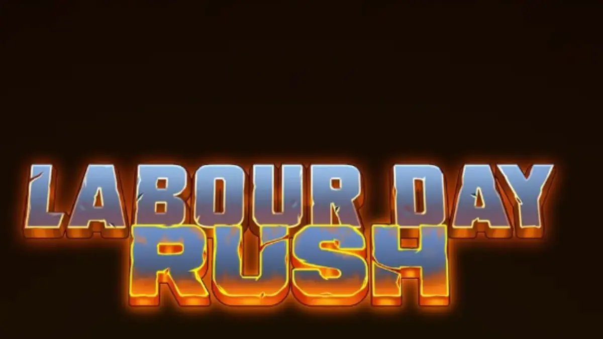 Interface industrial do slot Labour Day Rush com ferramentas e engrenagens